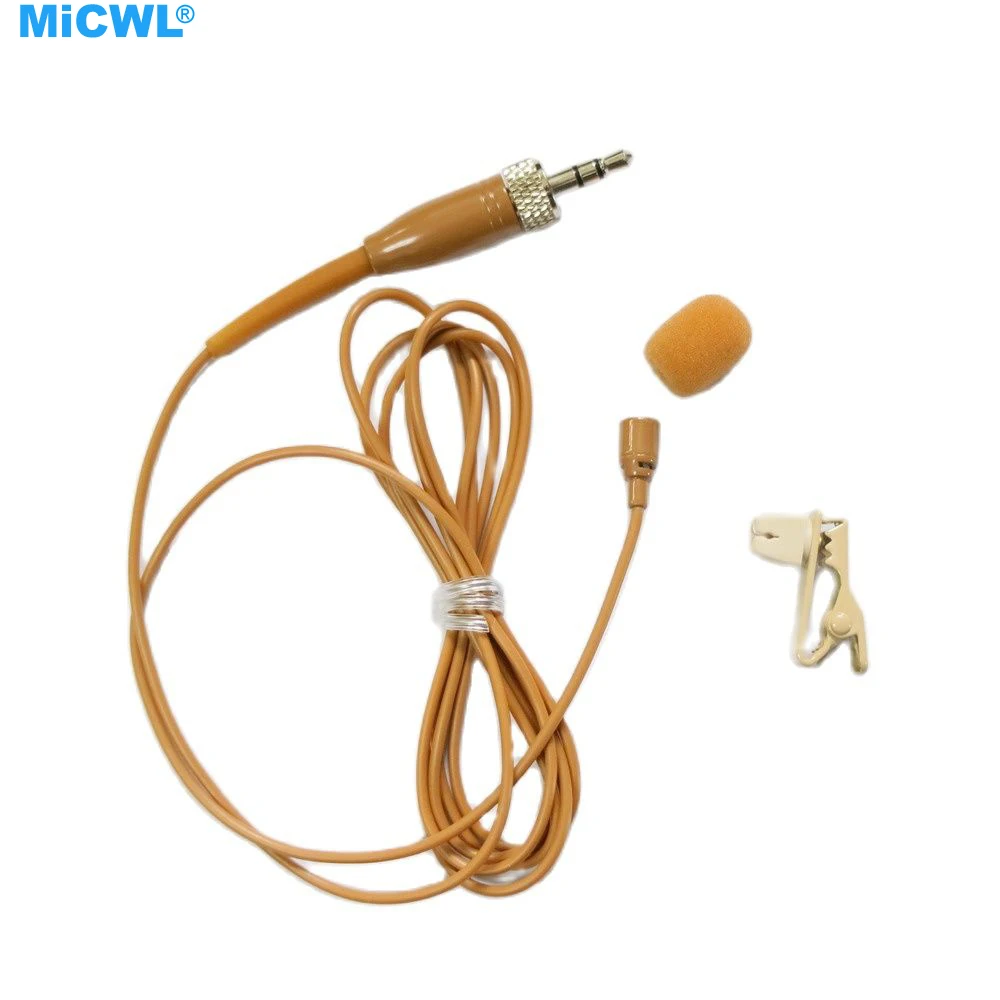 Петличный микрофон цвета загара TL50 с зажимом для галстука Для Shure 4-контактного