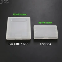 jcd plastic game cartridge card case for gameboy color gbc gba gbp gaming cards anti dust clear protective box
