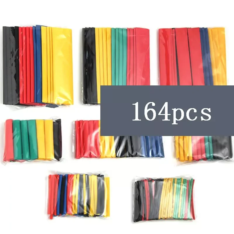 

Heat Shrink Tube Kit Shrinking Wrap Assorted Polyolefin Insulation Sleeving Heat Shrink Tubing Wire Cable Sizes 2:1
