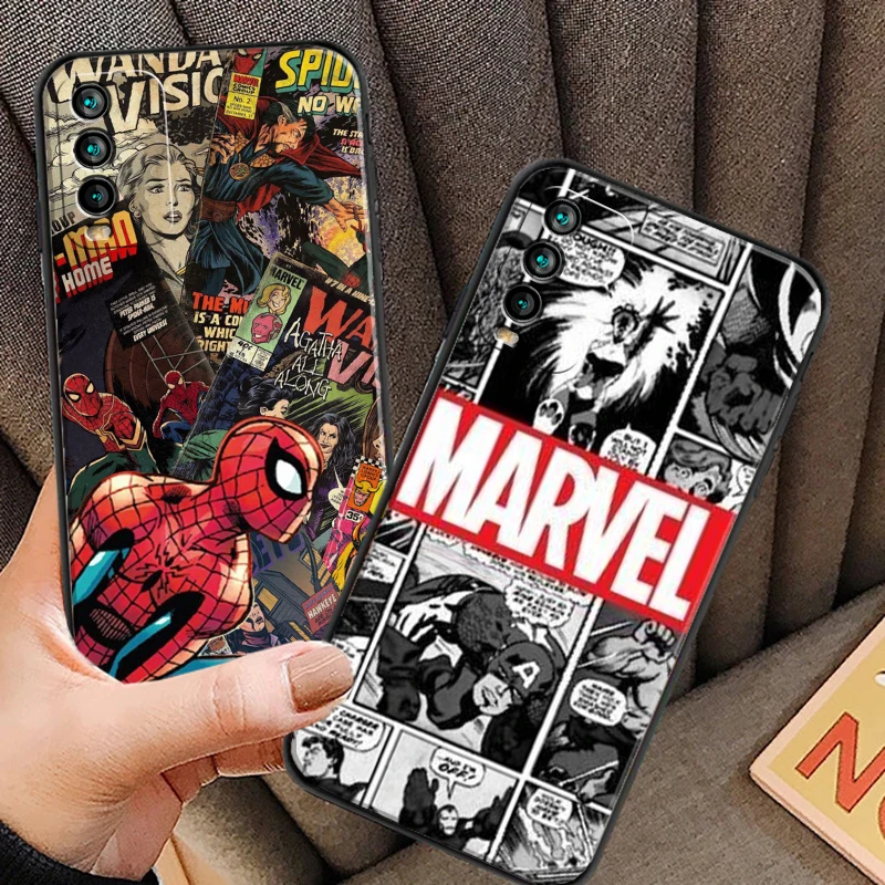 

Marvel Comics Phone Cases For Xiaomi POCO X3 GT X3 Pro M3 POCO M3 Pro X3 NFC X3 Mi 11 Mi 11 Lite Soft TPU Funda Coque Carcasa