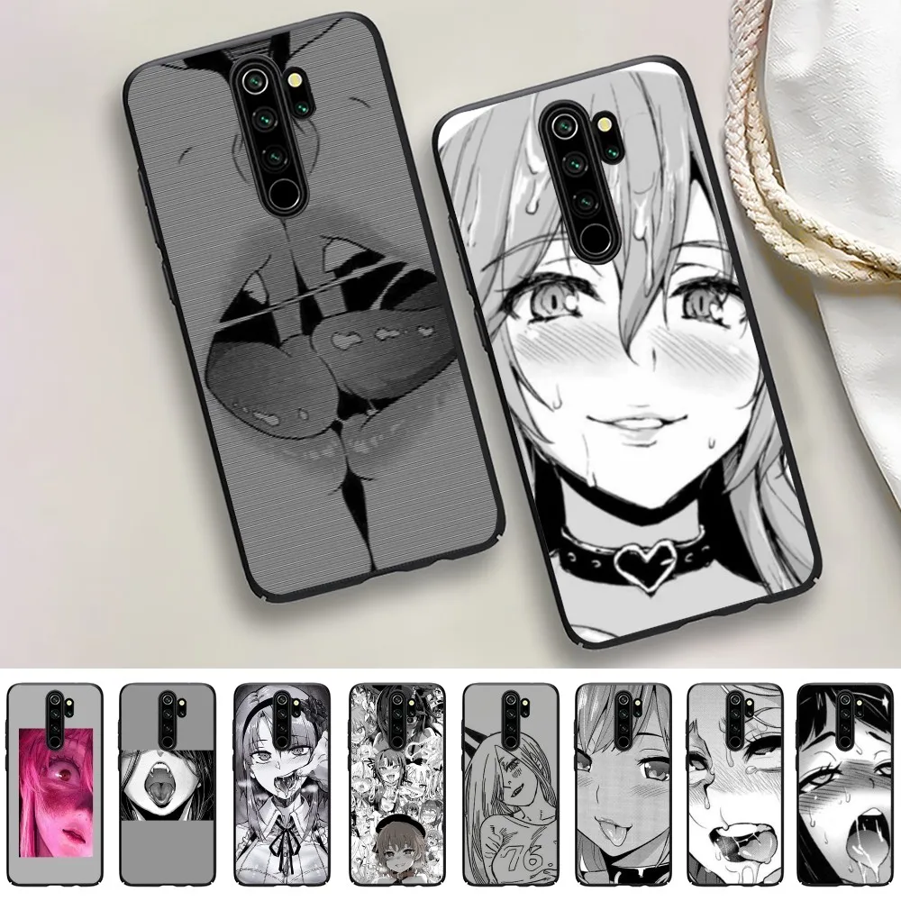 

A-Ahegao Manga Girls Phone Case For Redmi 5 6 7 8 9 10 plus pro 6 7 8 9 A GO K20 K30 K40 pro plus F3 Fundas