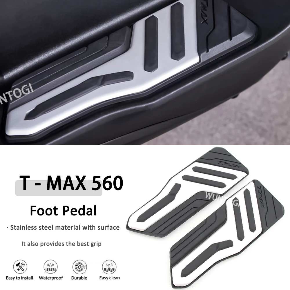 2022 Tmax 560 Accessories New Motorcycle 1 pair Pedals Foot Pegs Footrests Protective Cover For Yamaha T-MAX 560 TMAX560