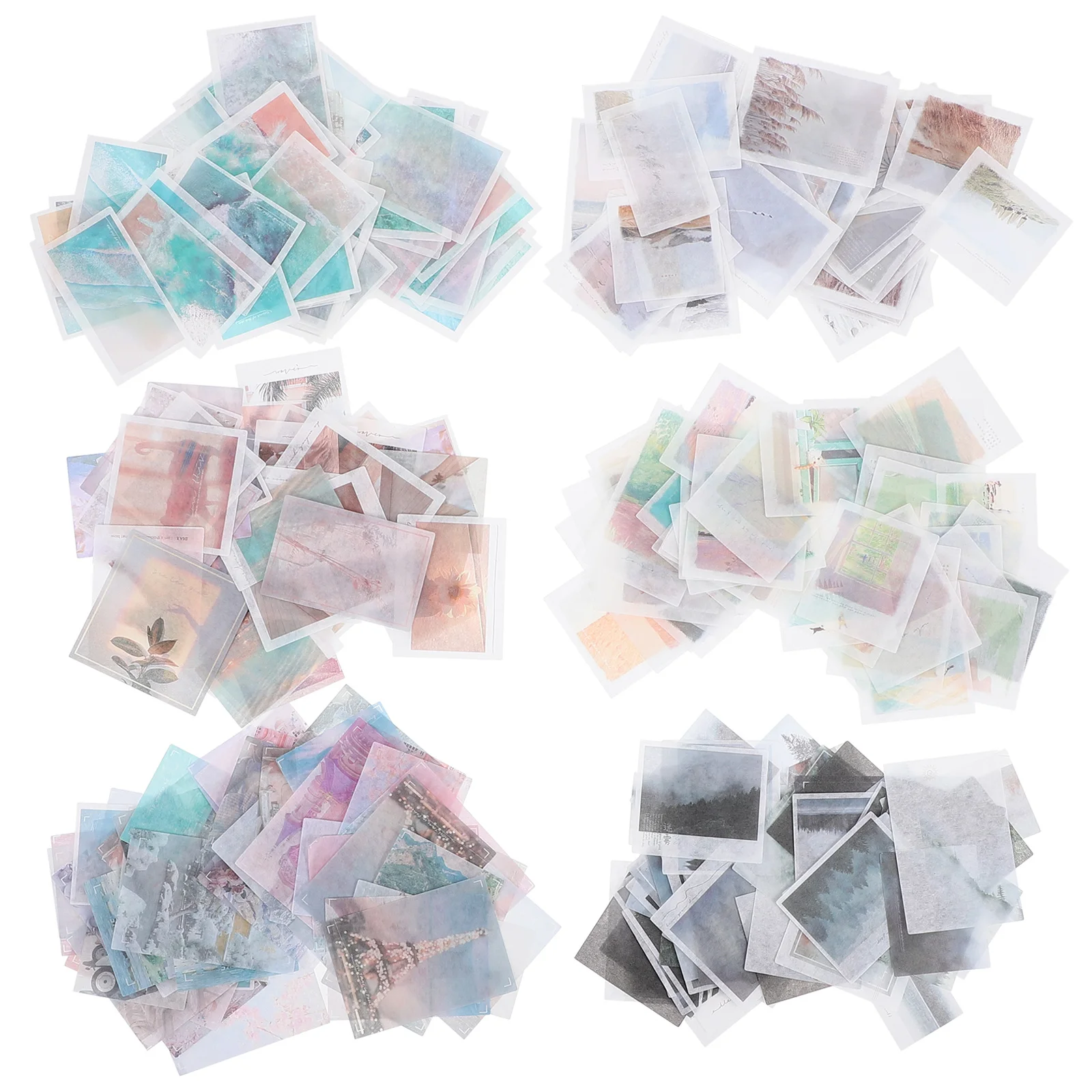 

300pcs Scrapbook Stickers DIY Exquisite Note Diary Journal Adhesive Stickers