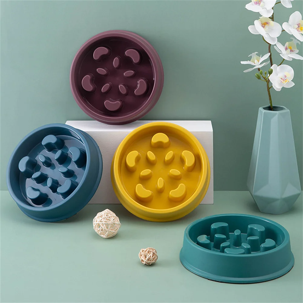 

Multicolor non-toxic slow food dog bowl food non-slip pet eat slow food bowl portable plastic slow puzzle feeder