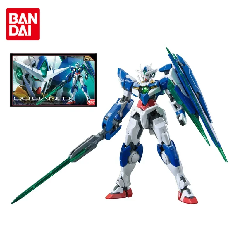 Комплект модели Bandai Gundam аниме-фигурка RG 1/144 GNT-0000 00 QAN [T] подлинная модель Gunpla