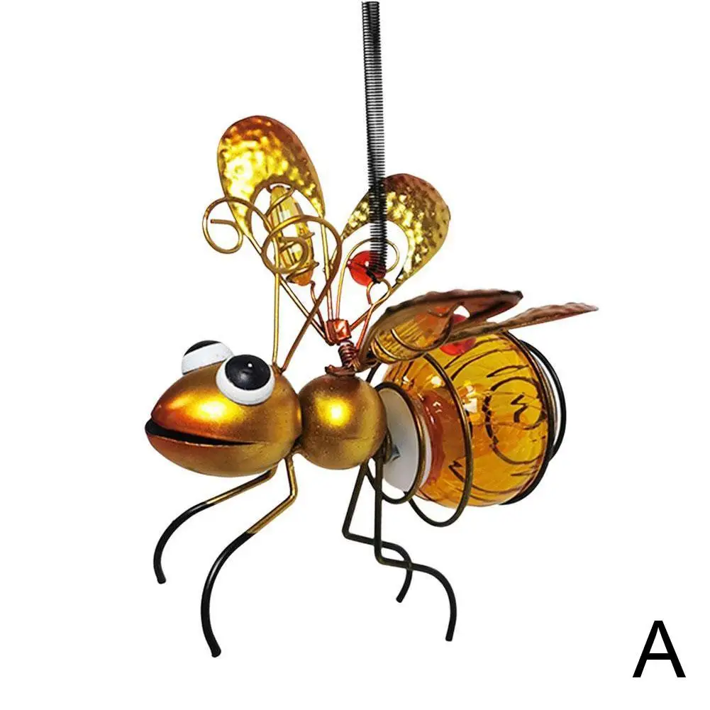

Солнечная статуэтка насекомого из металла