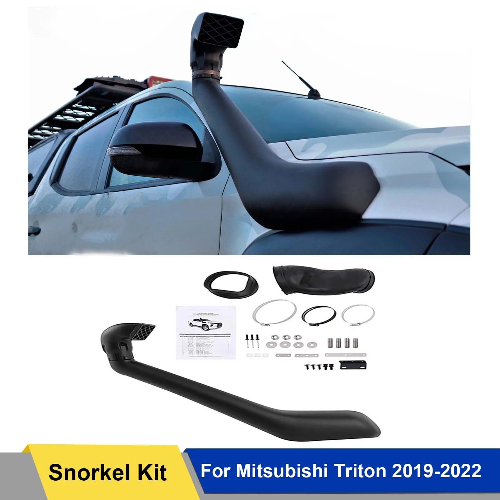 

Snorkel Kit Air Intake Body Kit For Mitsubishi Triton 2019 2020 2021 2022 2023 MR 2.4L Diesel Exterior Auto Accesorries
