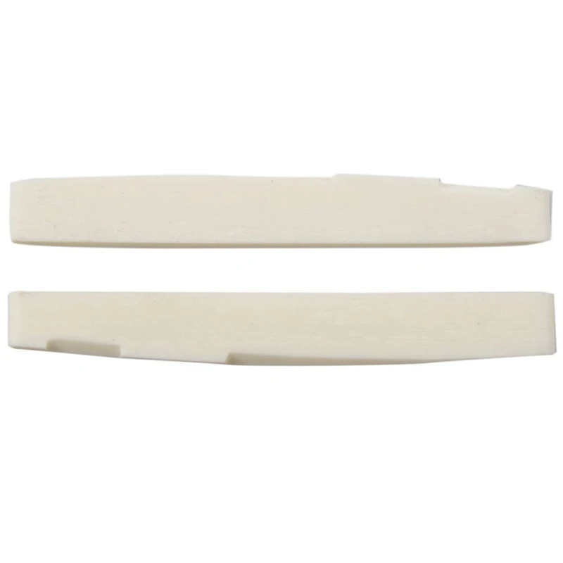 

6 String Acoustic Bone Bridge Guitar Slotted Saddle Guitar Parts(Pack Of 10)