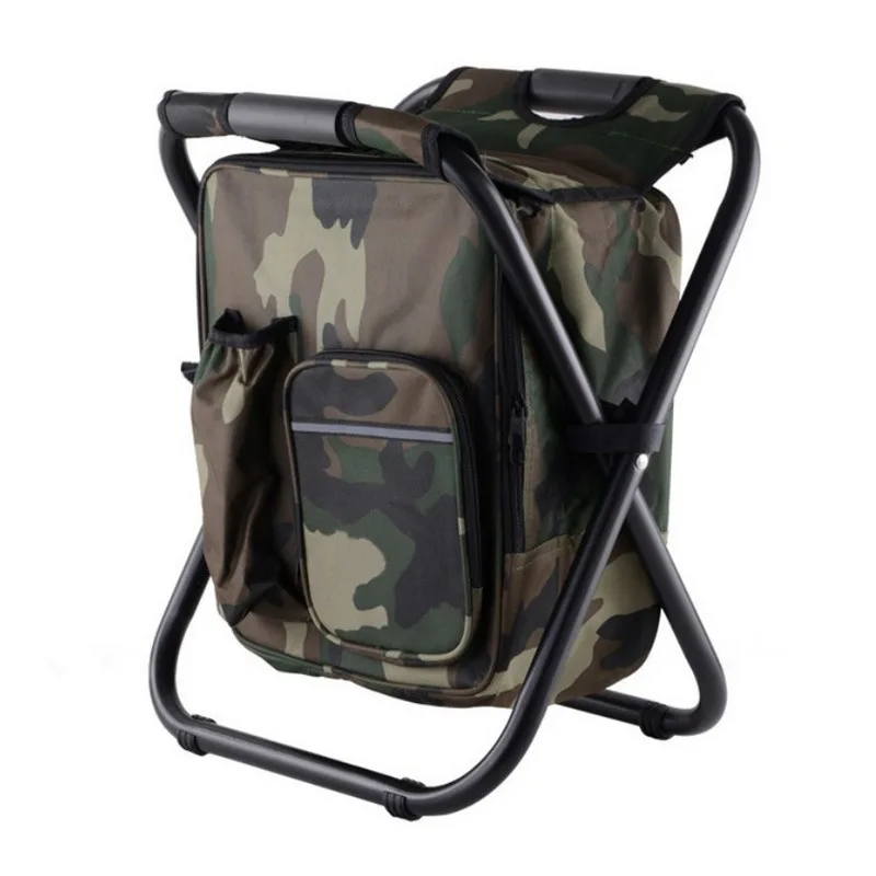 

Multifunctional Folding Stool Portable Ice Pack Stool with Thermal Insulation Bag Can Carry Back Fishing Stool Beach Chair.