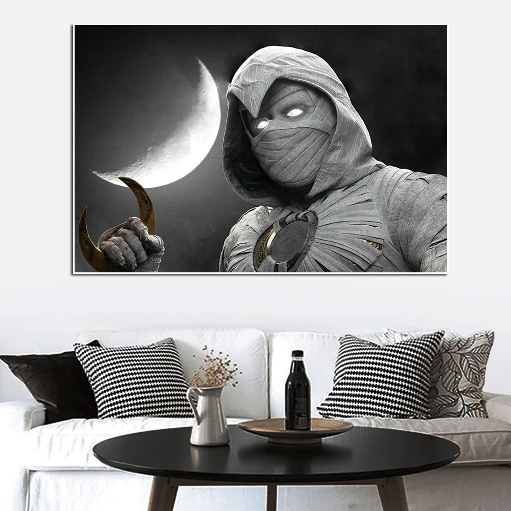 

Постер и печать Фильмов Marvel Moon Knight Disney мстители супергерой Картина на холсте настенное искусство для гостиной детской комнаты украшение для дома
