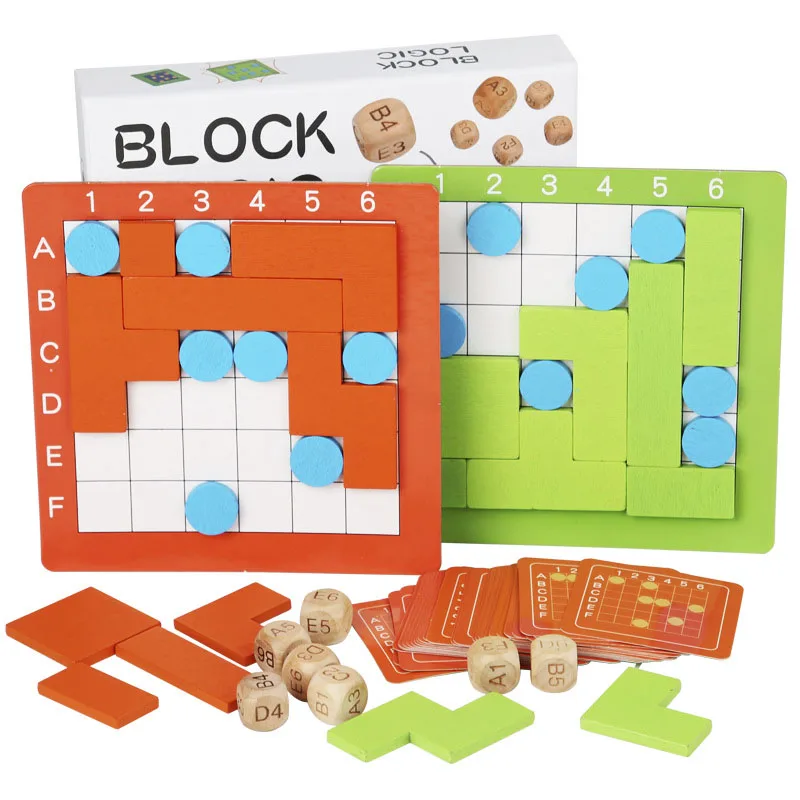 

Kids Wooden Montessori Puzzle Logical Thinking Training Board Game Parent-child Interactive Educational Toys For Children