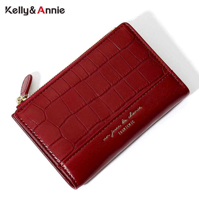 Classic Stone Women Wallet Soft Pu Leather Small Women's Purses Luxury Wallets Famous Brand Fashion Ladies Clutch Bag Cardholder