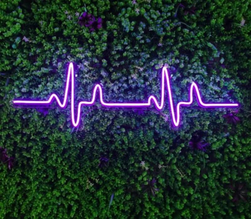 

Неоновая вывеска "Сердцебиение", акриловая