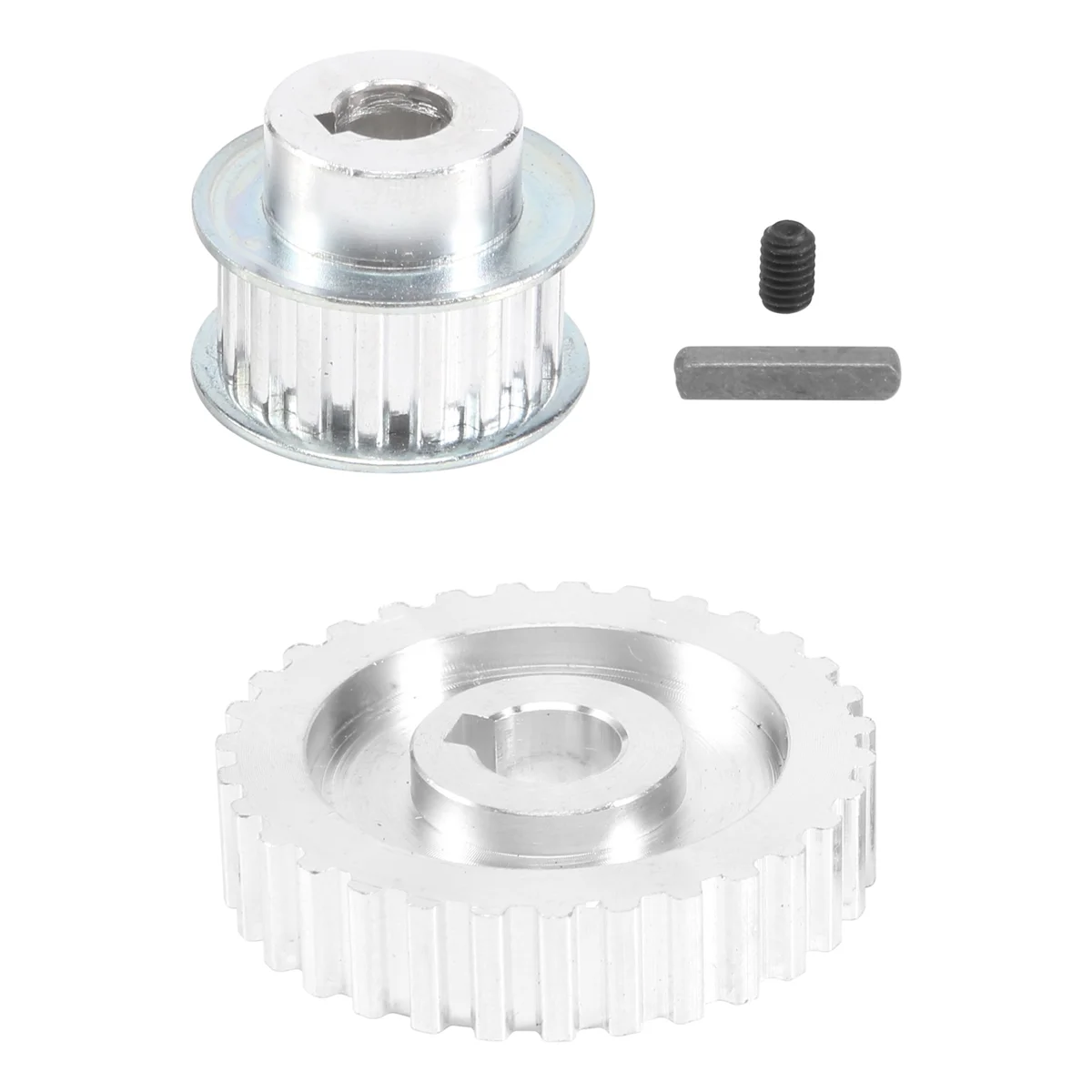2Pcs Metal Synchronous Pulley Gear Motor Belt Drive Wheel S Cj0618 Mini Lathe Gears Cutting Machine