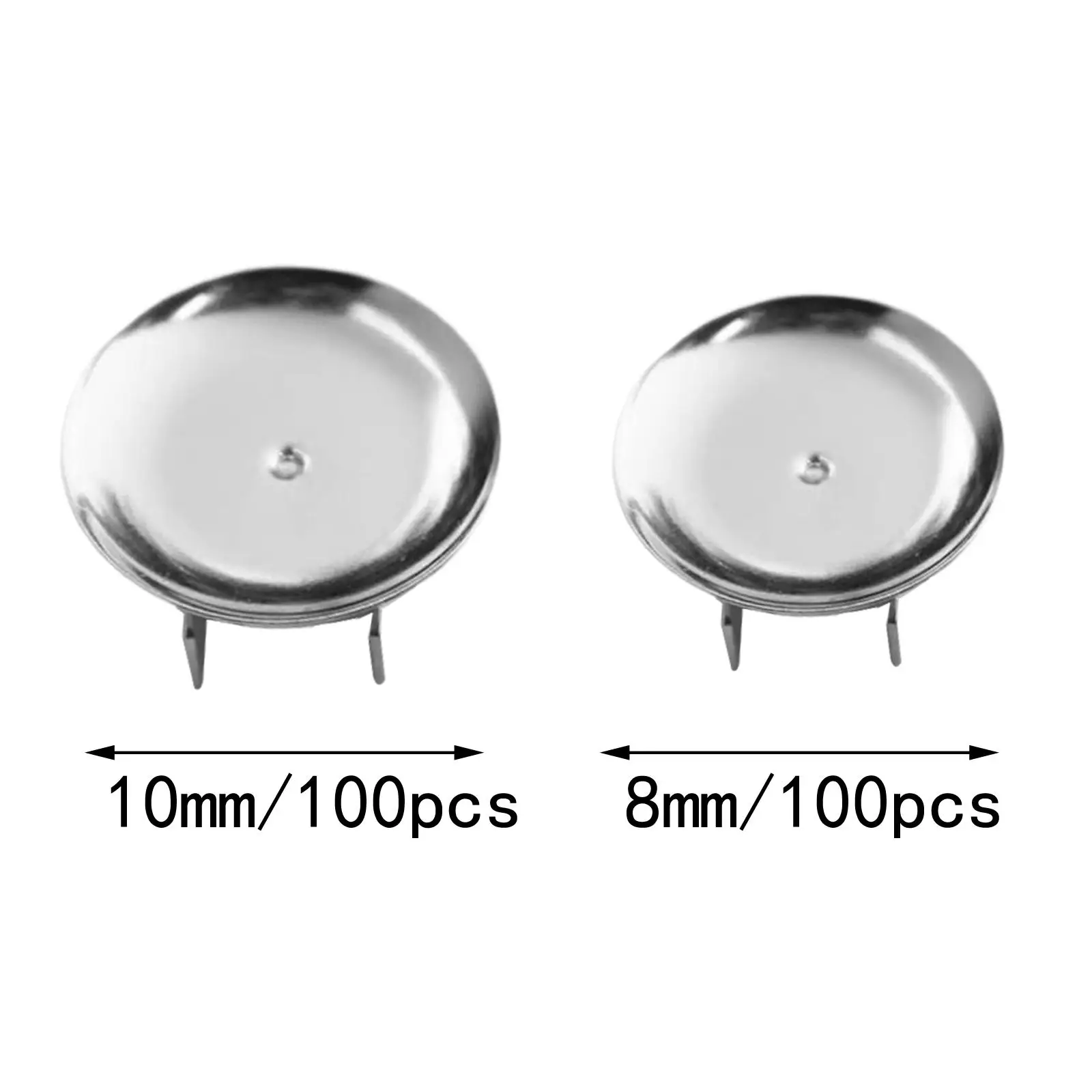 

100Pcs Hair Clip Base Findings Accessories Buttons for Rubber Band Hair Accessories