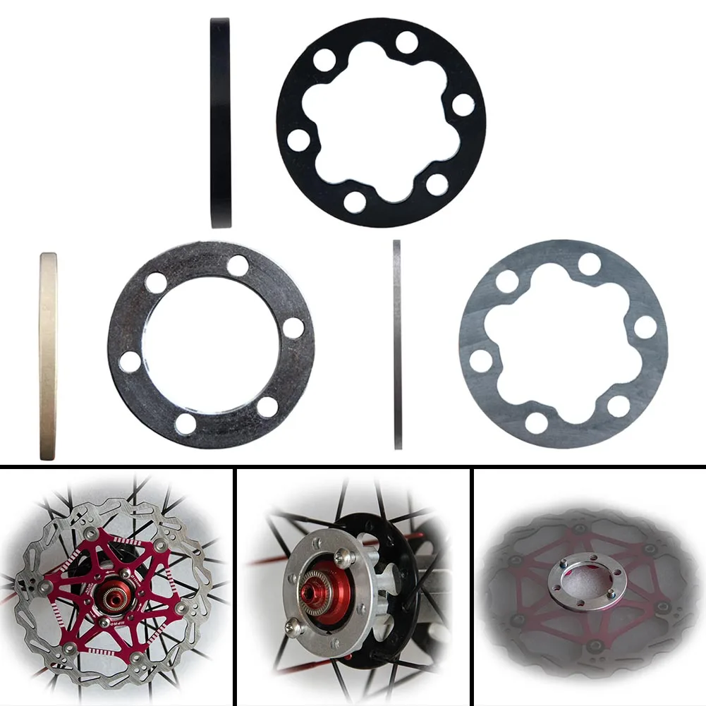 

E-Bike Electric Scooter Brake Pads Spacer 2/4/5mm Six Holes Disc W Asher Wheel Scooter Disk Brake Pads Bicycle Parts