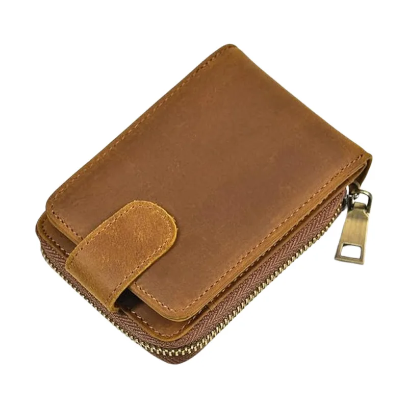 Мужской кожаный кошелек с зажимом для денег