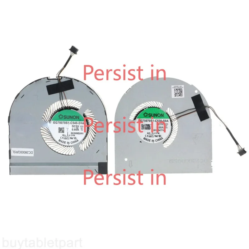 НОВЫЙ вентилятор охлаждения процессора и графического для модели Dell Precision 7550 7560