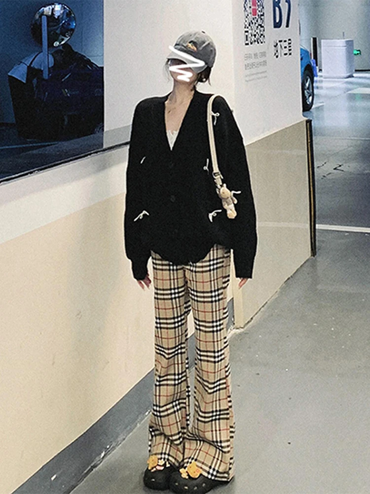 Вязаный топ с французским бантом женский осенне-зимний 2024 новый свободный