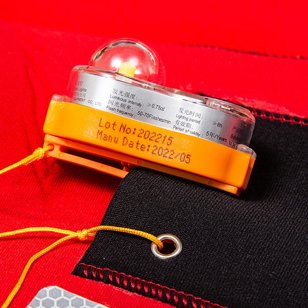 

Светодиодный Спасательная куртка светильник энергоэффективный водонепроницаемый безопасный локатор светильник легкий в эксплуатации автономный переключатель для плавания и морской рыбалки