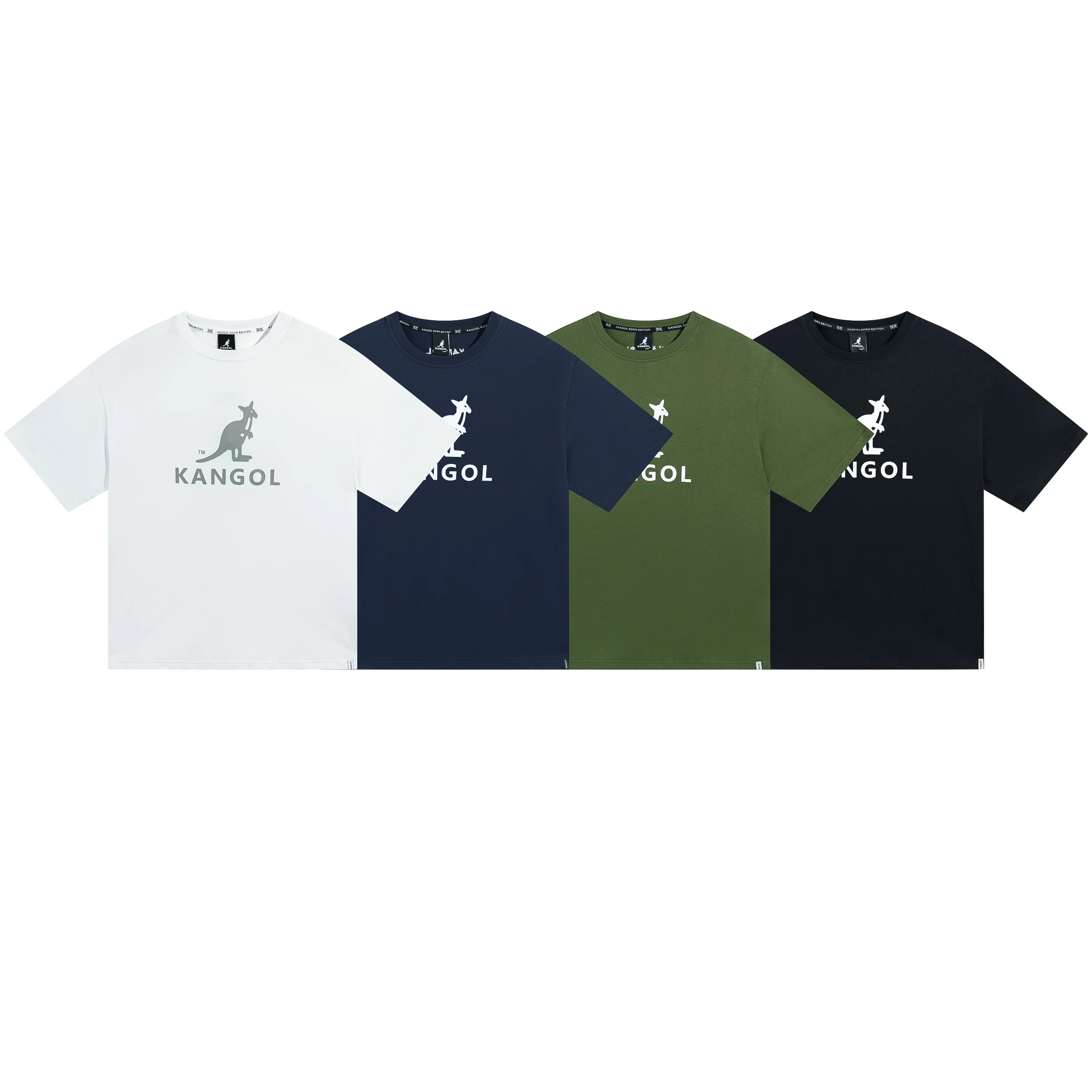 

2023 New Summer Solid Color KANGOL Fashion High Quality Ladies Kangaroo Short Sleeve T-Shirt KANGOL Casual Short Sleeve