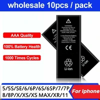 10pcs aaa battery for iphone 6s 6 7 8 plus 5s 5 se 7plus 4s x xr replacement bateria for apple 5g 6g 7g 8g 11 12 13 mini pro max