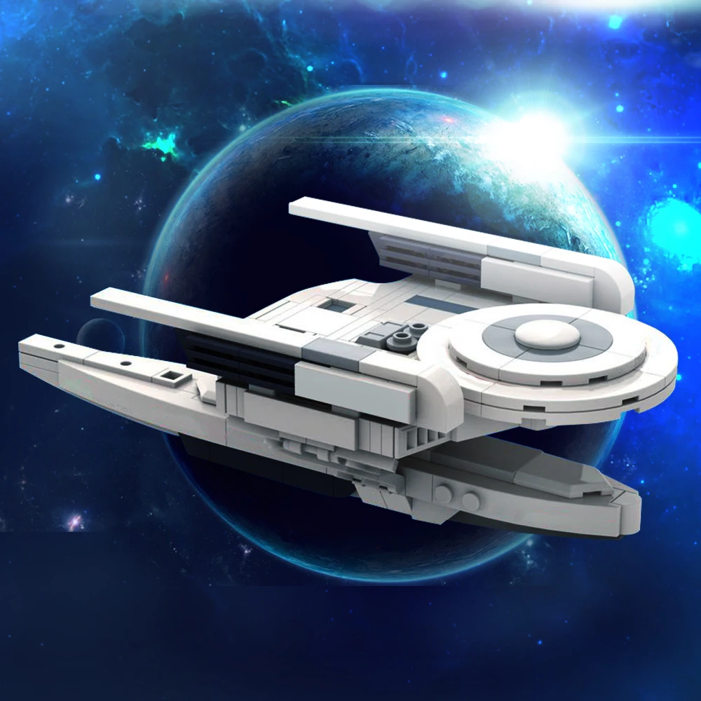 MOC Oberth Class Starship Космический корабль Строительные блоки USS Grissom &amp Пегас Кирпичи