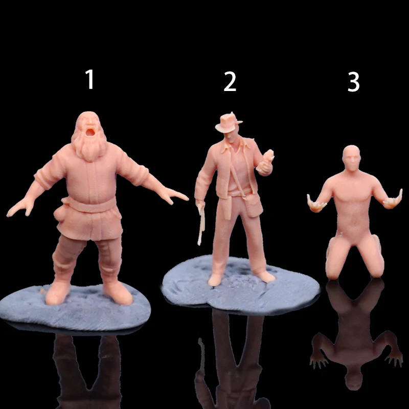1/64 фигура безпомощный кричащий человек миниатюра 1/43 колени вниз модель песочный