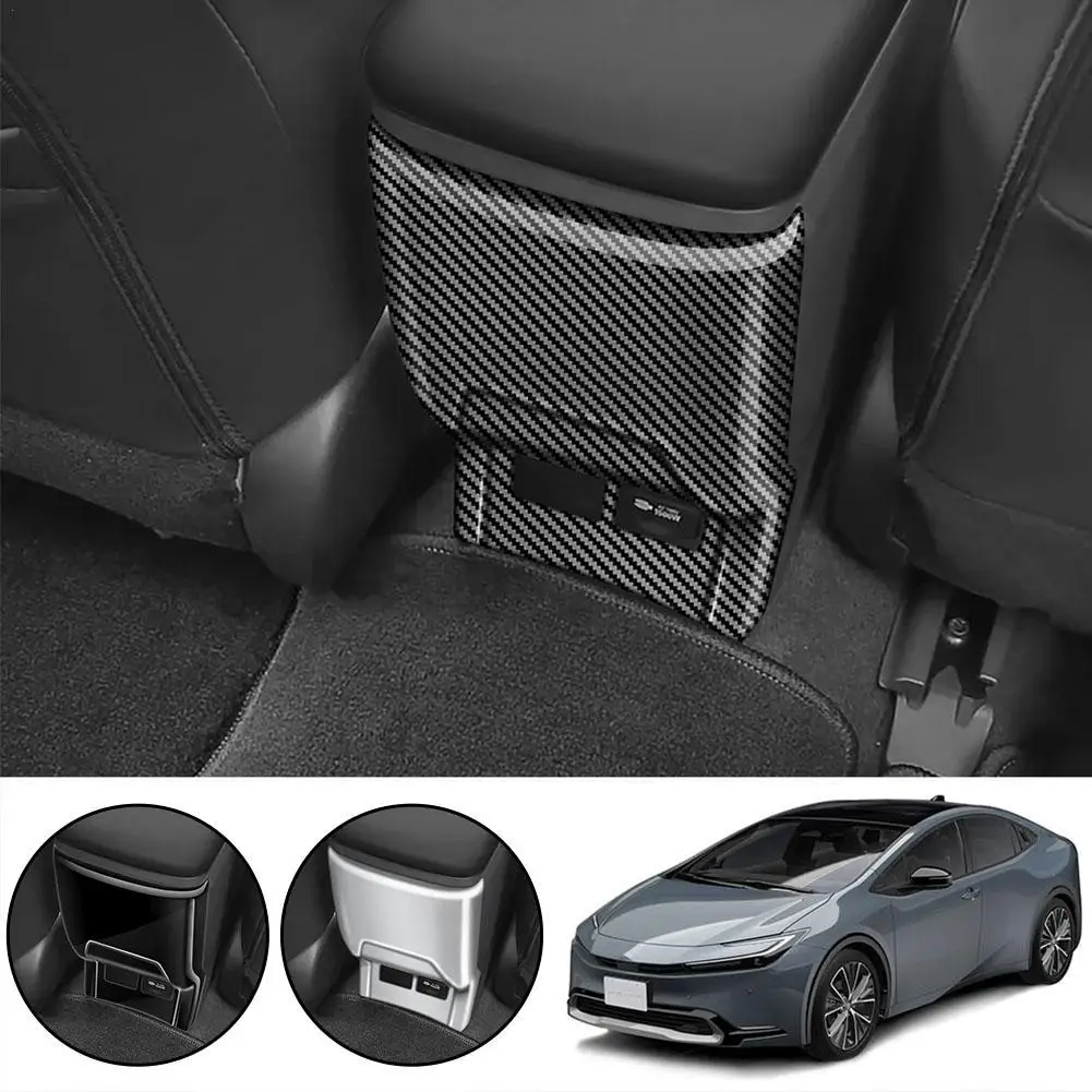 

Для Toyota Prius 60 серия 2023 2024 ABS автомобильный карбоновый интерьер задний кондиционер решетка отверстия рама анти-пинание USB Панель крышка