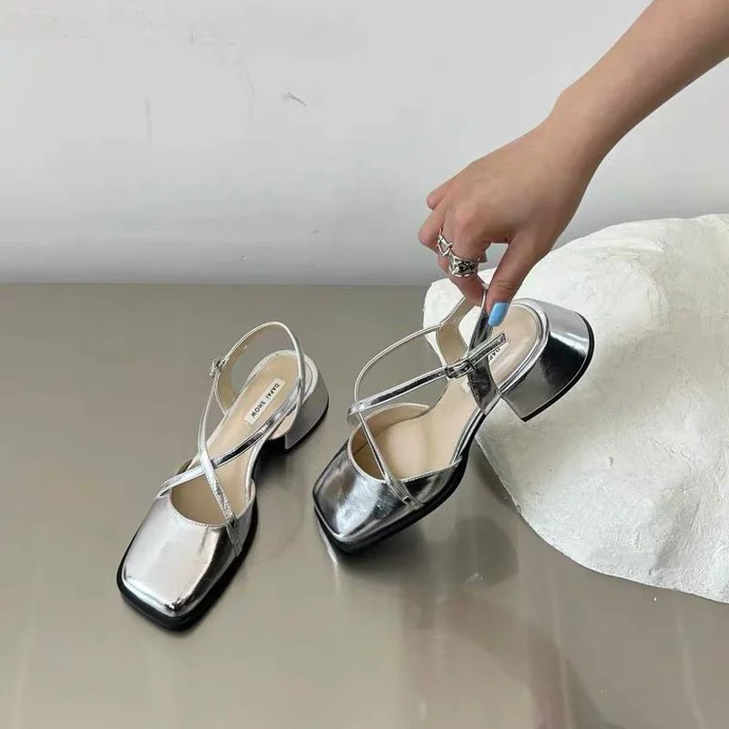 

2022 New Summer Sandals Design Mary Jane Shoes Women Fashion Soft Sole Flats Women's T Strap Sandalias Zapatillas Mujer Shoes