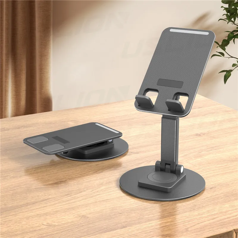 

Lovebay Metal Phone Desktop Holder 360 Degrees Bracket Mobile Phone Foldable Stand For iPad Tablet Support For Smartphone Mount