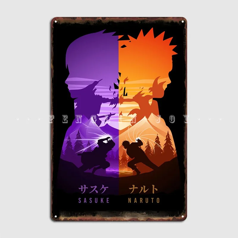 

The Rivals Ninja Anime Metal Sign Wall Mural Club Bar Customize Wall Decor Tin Sign Poster