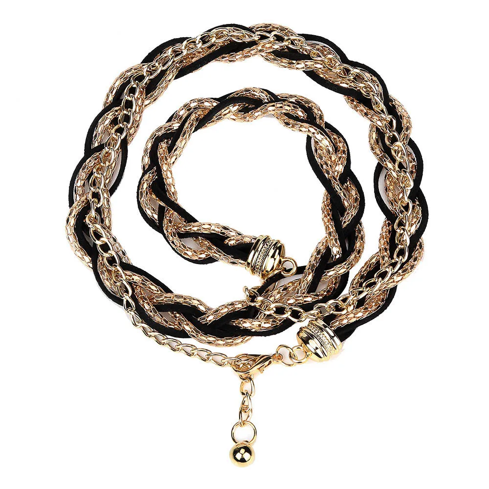 Женский модный ремень с металлической цепочкой и жемчугом роскошный брендовый