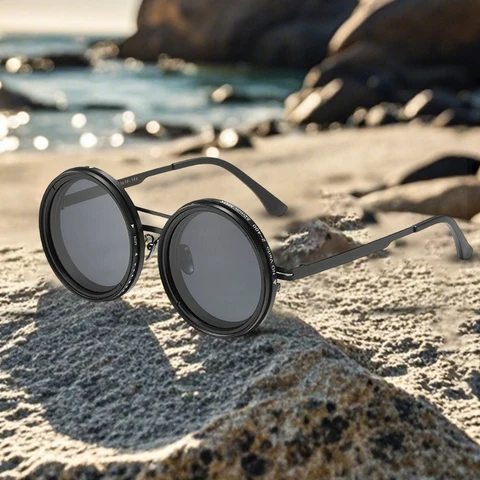 Круглые поляризационные солнцезащитные очки Adjustable Tint