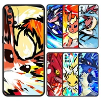 pokemon cute anime phone case for oneplus 9 pro 9t 9r 9rt 8t 8 7 6t 7t z 5g black shell oneplus nord 2 ce n200 n10 5g n100 cover