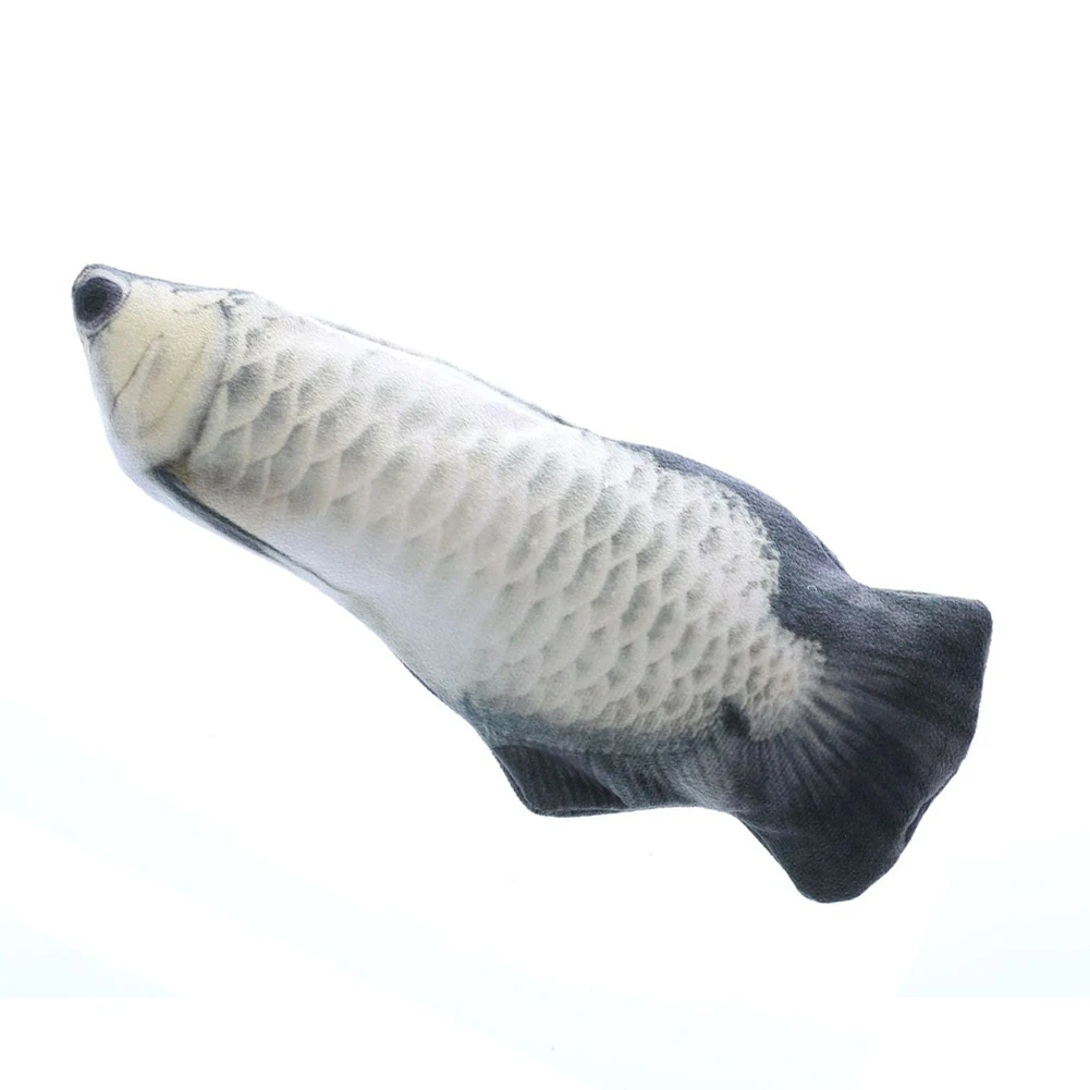 

Fish Toy For Cats Electric Moving Flopping Fish Realistic Plush Wagging Fish Cat Interactive Toy Catnip Toys For Cat Kitten
