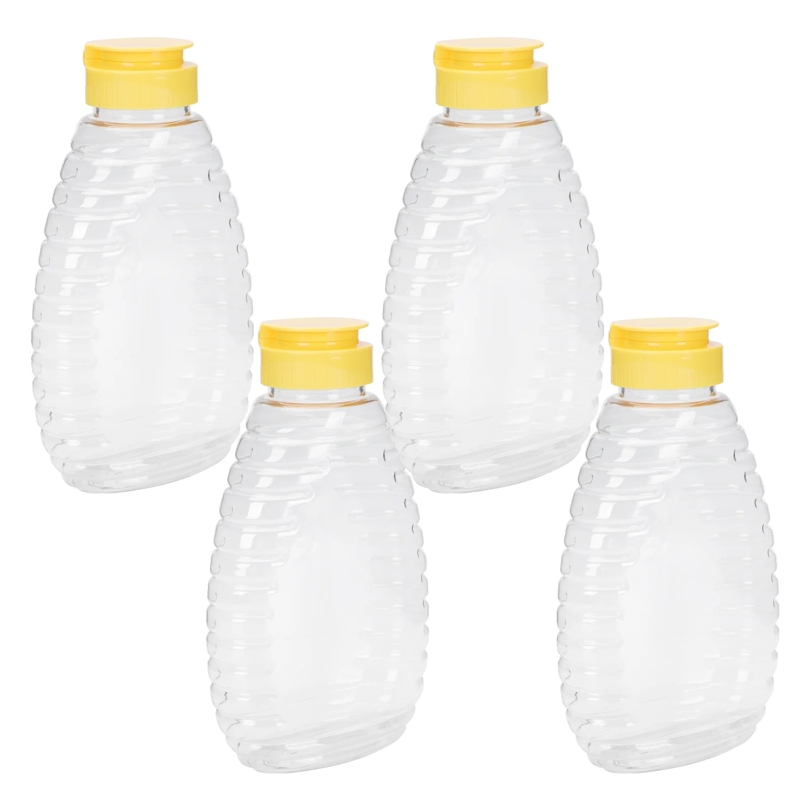 

Honey Bottle Squeeze Bottlesdispenser Container Condiment Jar Sauce Clear Ketchupseasoning Lids Jamempty Dressing Refillable Tip