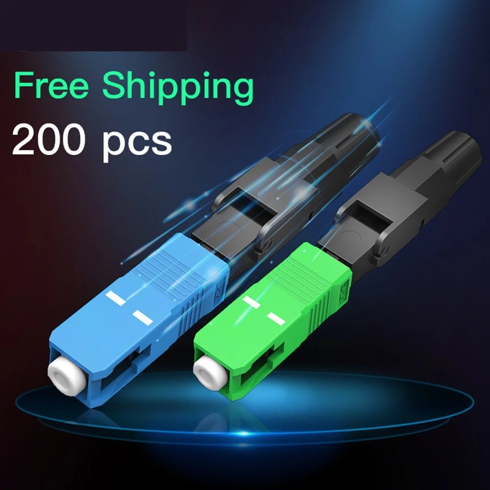 

SC APC Single Mode SC UPC Fiber Optic Quick Connector FTTH Fiber Optic Fast Connector SC Fiber Field Assembly