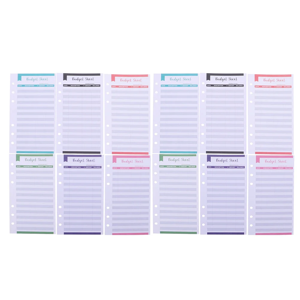 

Budget Sheets Planner Cash Sheet Inserts Money Paper Binderenvelopes Expense Organizer Daily Wallet Budgetinga6 Refill Envelope