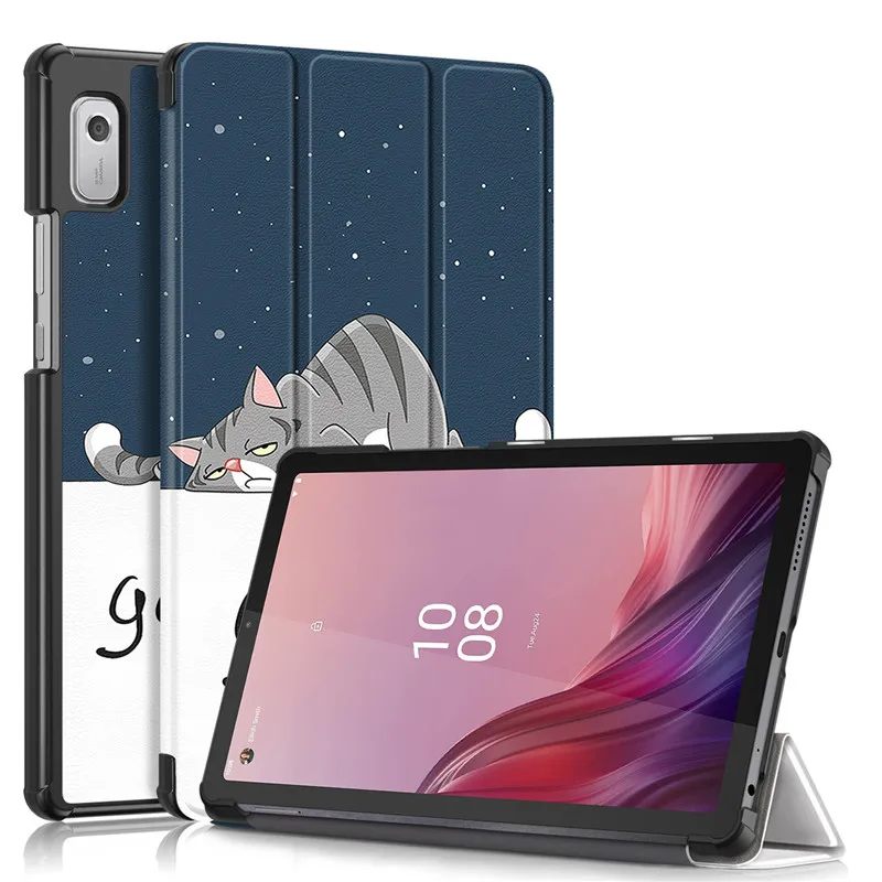 Чехол для планшета Lenovo M9 милый кожаный чехол с рисунком на магнитной застежке Tab