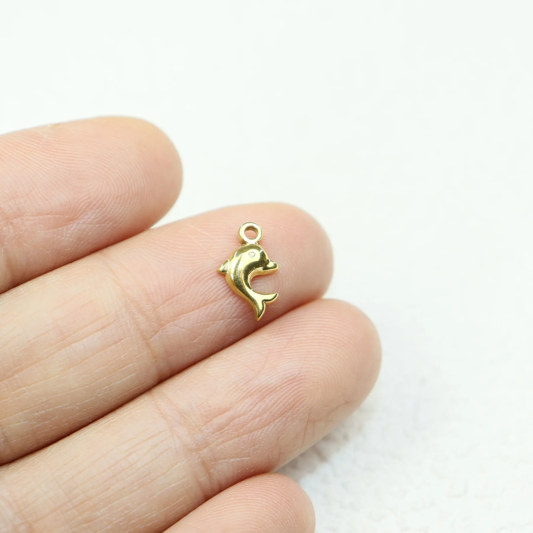 5 шт. мини-черепаха из нержавеющей стали дельфин морской мотив ювелирные изделия
