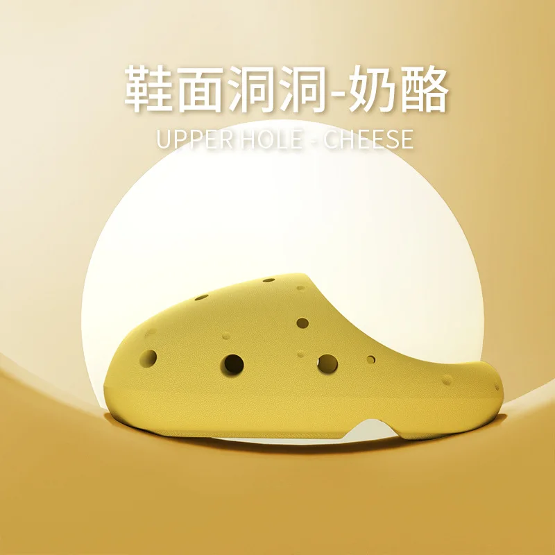 2023 NEW Summer Women Crocs Platform Garden Cheese Soft Flat Sandals Height Increasing Slippers Slip on For Girl Beach Shoes