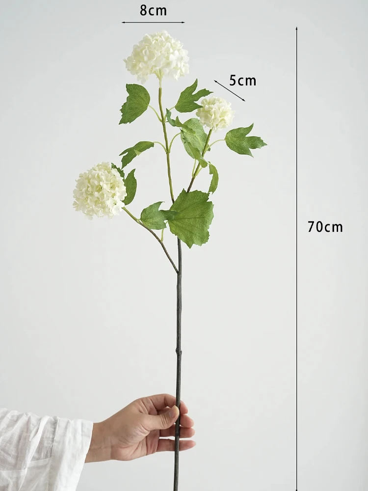 

Искусственная гортензия белая 3 штуки