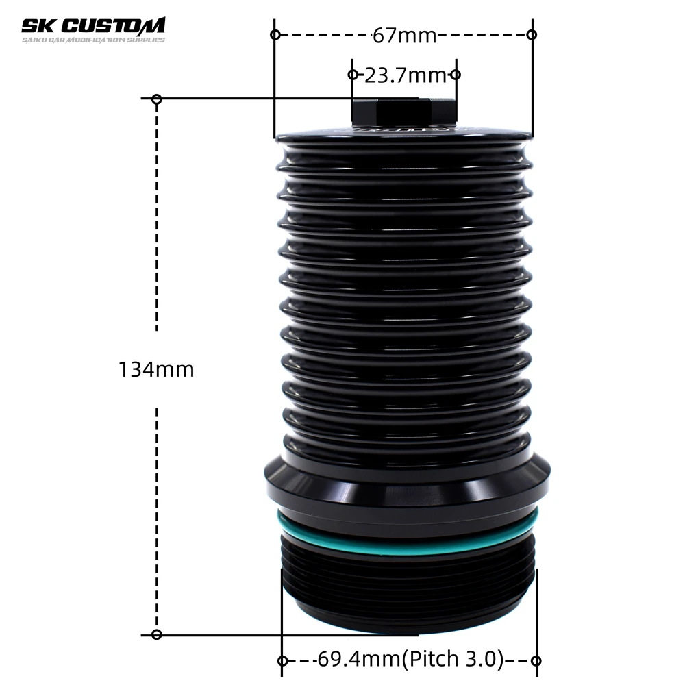Корпус фильтра коробки передач SK CUSTOM для VW Audi DSG 7-скоростной DQ380 DQ381 DQ500 крышка из