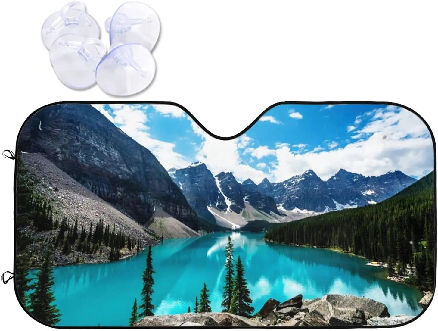 

Синяя река с горами солнцезащитный козырек для переднего окна солнцезащитный козырек для большинства блоков для внедорожников-седанов УФ-лучи сохраняют ваш автомобиль прохладным