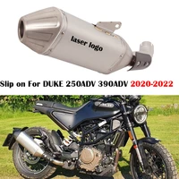 slip on exhaust pipe motorcycle muffler tail tip stainless steel escape vent end can modified for duke 250adv 390adv 2020 2022
