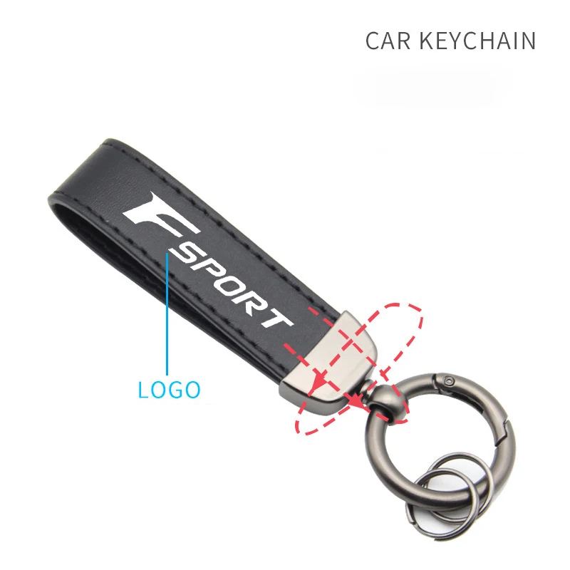 Высококачественный кожаный автомобильный брелок для ключей из искусственной