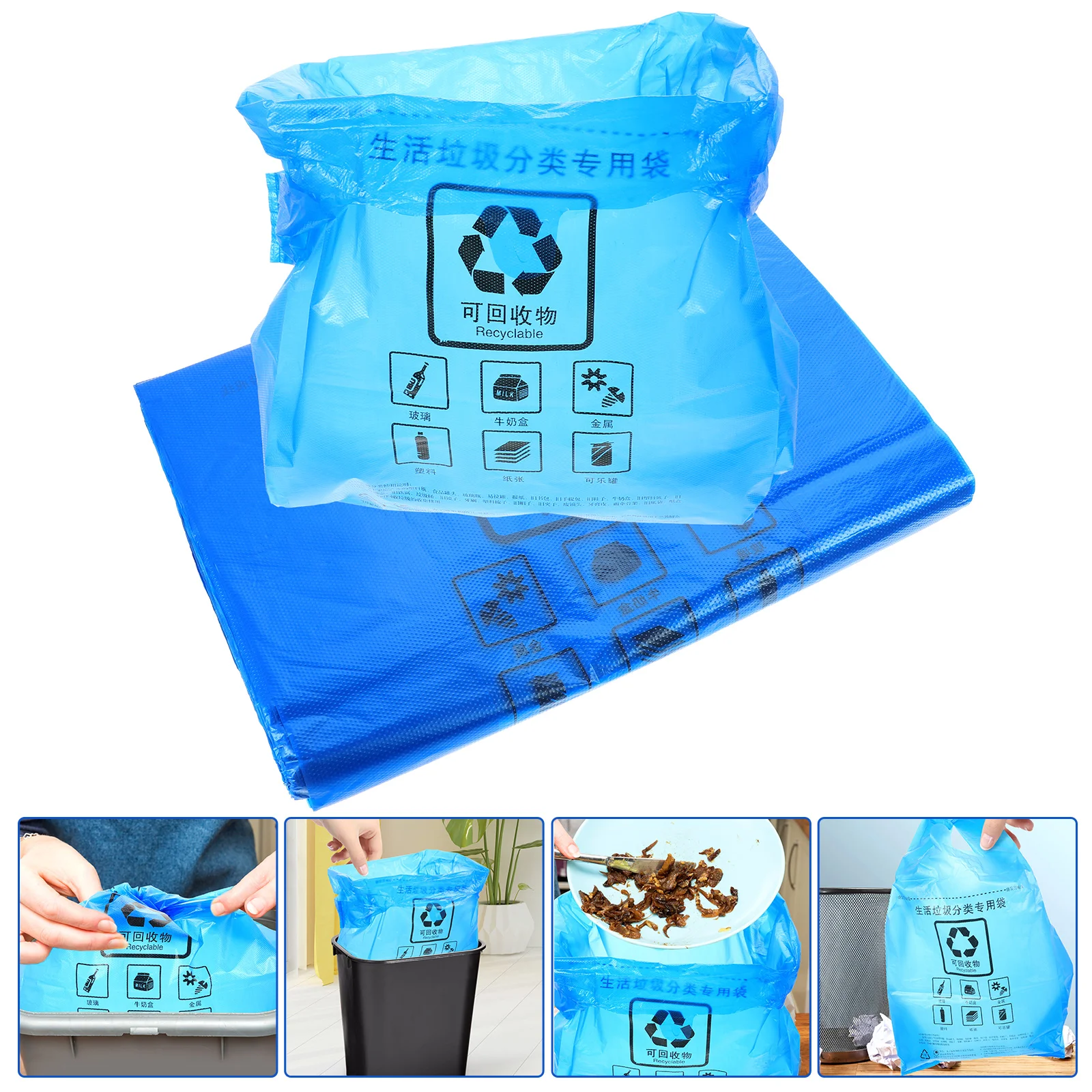 

Trash Garbagewaste Kitchen Liner Wastebasketbin Can Poop Cathandles Disposabletravel Bathroom Dustbin Small Disposal Household