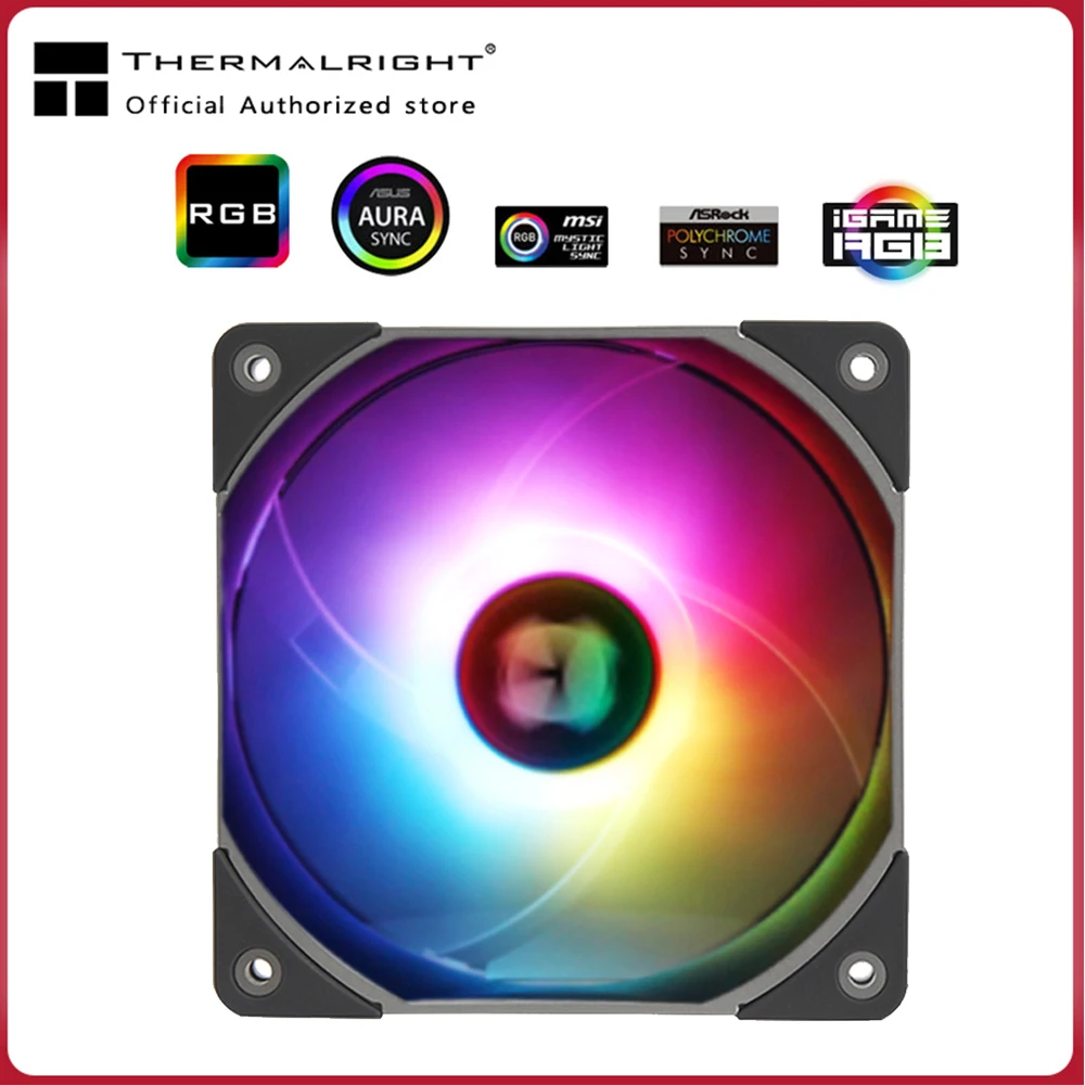 

Thermalright C12015S ARGB PWM 12CM 4Pin Computer Case Fan Silent 24.1dBA CPU Cooling Fan 12V Speed Adjust Cooler Radiator Fan