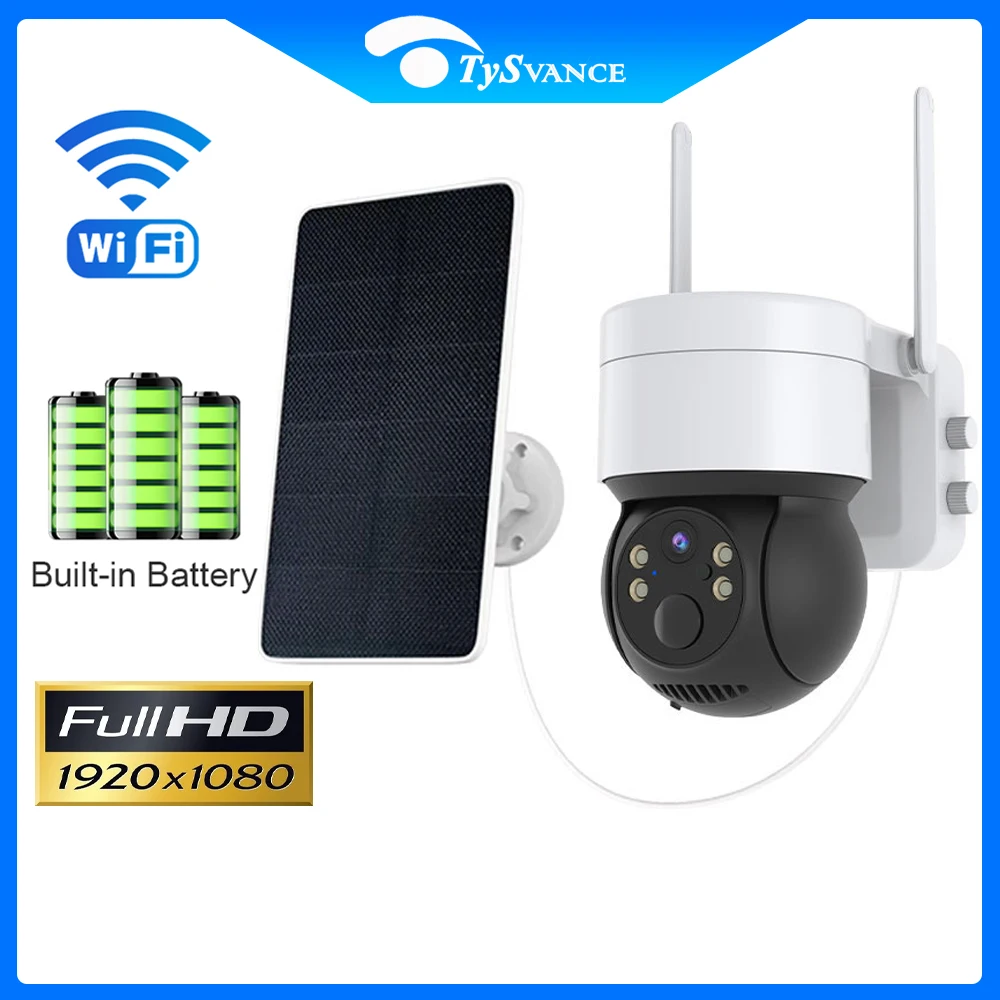 

Камера видеонаблюдения CamHipro, 4 МП, солнечная, Wi-Fi, PTZ, 15000 мА · ч